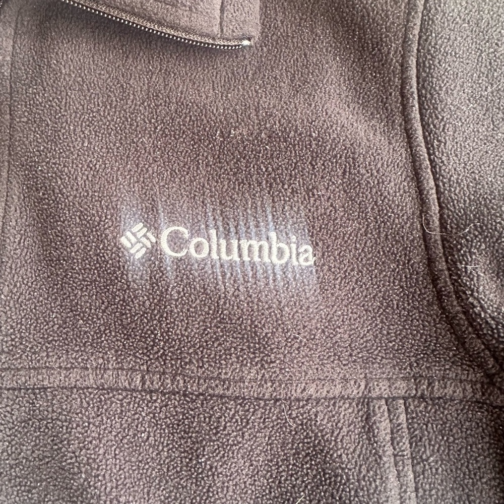 Columbia Black Full Zip performance Fleece Jacket - Picture 2 of 8